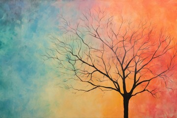 Tree painting backgrounds outdoors.