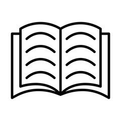 Book line icon