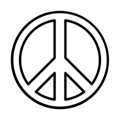 Peace line icon