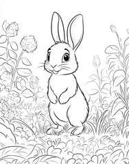 hase, hase, ostern, cartoons, tier, vektor, ausmalen, malbuch, abbildung, feldhase, baby, h&uuml;bsch, pink, spa&szlig;, kunst, ei, ohr, haustier, s&auml;ugetier, fr&uuml;hling, urlaub, zeichnung, design, freudig, natur, 