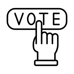 Vote line icon