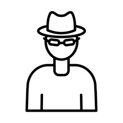 Espionage line icon