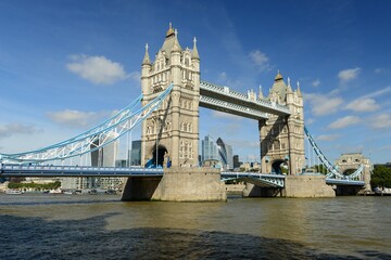 London Bridge, England, U.K. City famous landmark on a sunny September day.