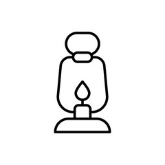 Lantern outline icons, minimalist vector illustration ,simple transparent graphic element .Isolated on white background