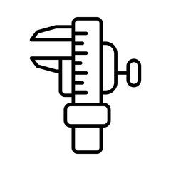 Caliper line icon