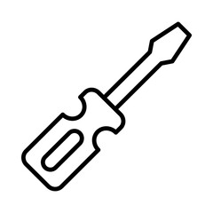 Screwdriver line icon