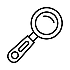 Magnifying glass line icon