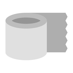Toilet Roll Vector Flat Icon Design