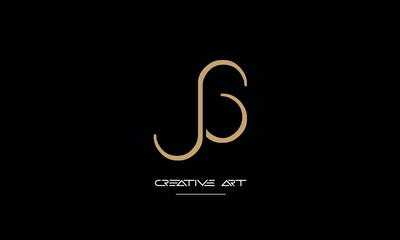 JG, GJ, J, G abstract letters logo monogram