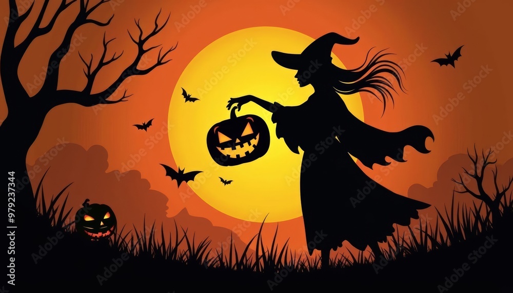 Wall mural  Witching Hour  A Halloween Fantasy