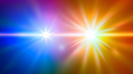 Obraz premium Abstract Colorful Background with Bright Light Rays and Lens Flare