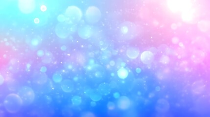 Obraz premium Abstract Blue and Pink Bokeh Background with Glowing Lights