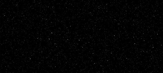 Space stars background. Universe starry pattern with glowing stars. Night sky constellations galaxy. Vector illustration.