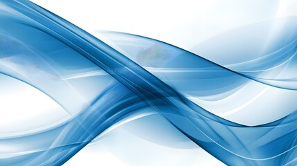 Abstract Blue Wave Background   Modern Design Element