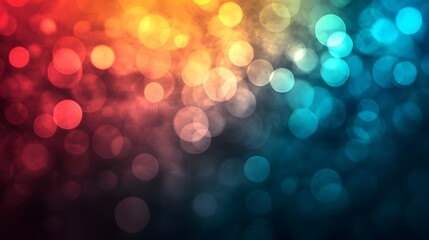 Abstract Bokeh Background with Red  Orange  and Blue Lights