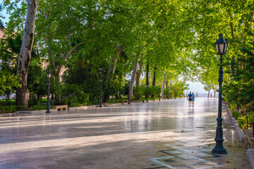 Alameda del Tajo Park in Ronda, Andalucia, Spain