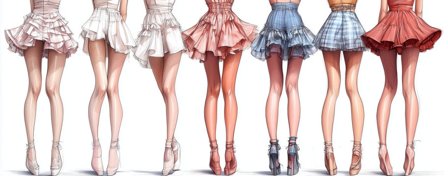 kleid, skizze, entwurf, designer, mode, casual, frau, k&ouml;rper, gestalten, leitbild, silhouette, sketch, vektor, abbildung, zeichnung, leute, mannequin, anatomie, sch&ouml;nheit, kunst, kontur, abbildung, de
