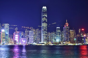 Naklejka premium 香港の夜景