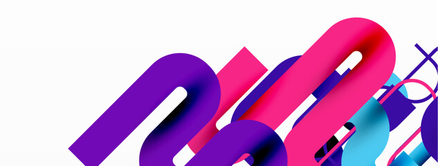 Wave lines minimal abstract background