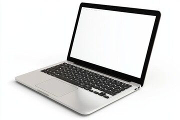 Fototapeta premium Laptop Mockup on Isolated white background created with Generative AI