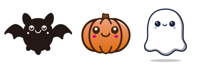 Vector illustration of halloween characters