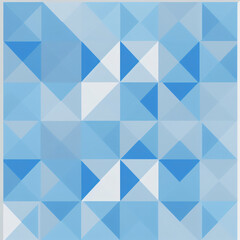 Fototapeta premium modern abstract blue background design with layers of textured triangle diamond and squares shapes in random geometric pattern
