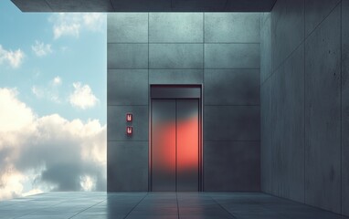 elevator professional advertising poster