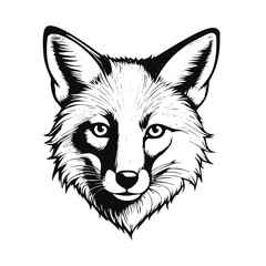 Illustration of a fox head | Fox head vector illustration svg mascot