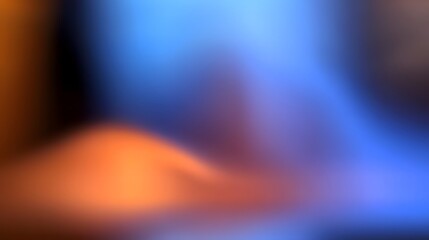 Obraz premium Abstract Blurred Background with Orange and Blue Gradient