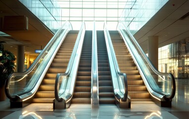 Fototapeta premium Escalator stairs 