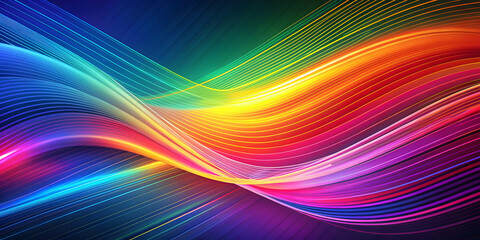 Naklejka premium Abstract colorful background with dynamic lines, abstract, colorful, background, lines, vibrant, texture, modern, design
