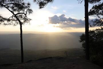 sunrise in the mountains