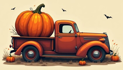  Autumn harvest joyride with a vintage truck