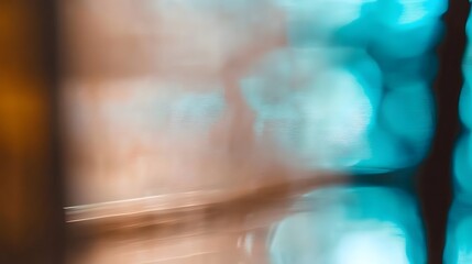 Fototapeta premium Abstract Blurred Background with Teal and Brown Tones