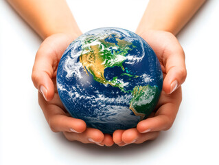 earth in human hands, the concept of protecting the environment and the earth