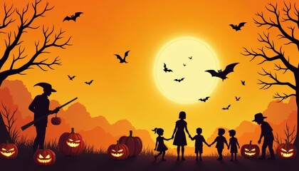  Halloween family fun under the moonlight