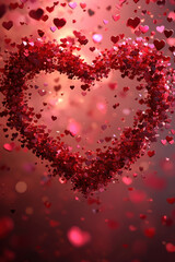 illustration of a heart background