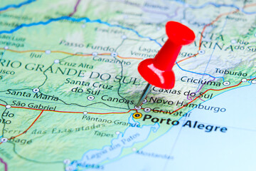 Canoas, Brazil pin on map