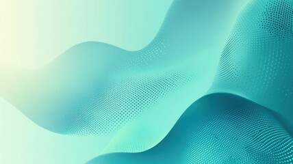 A blue wave with a lot of dots on it