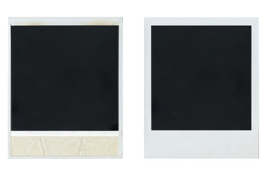 Natural snapshot film photo border frame front and back.