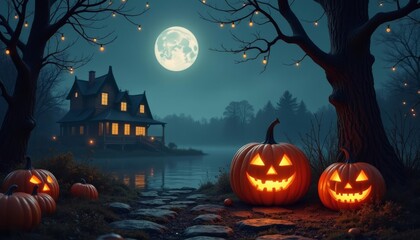  Enchanting Halloween night at the haunted house