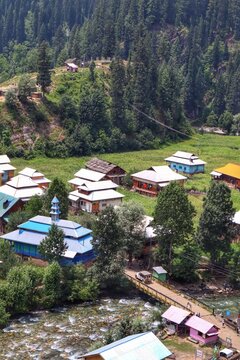Village view from the top of the mountain