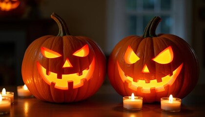  Spooky Halloween Pumpkins with Candles