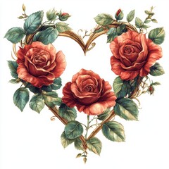 Red Roses Heart.