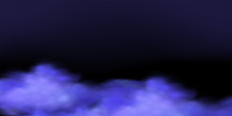 Panoramic abstract  blue sky background. Skyscape with fluffy clouds. Gradient fantasy paradise background.