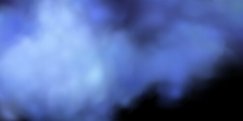 Panoramic abstractblue sky background. Skyscape with fluffy clouds. Gradient fantasy paradise background.