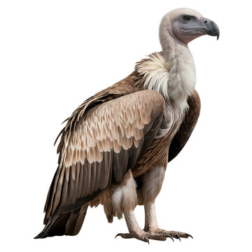 Griffon vulture (Gyps fulvus), isolated on transparent background