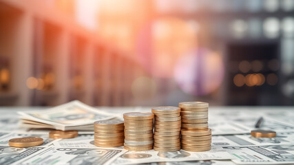 Business Finance and Money concept. Finance and Investment concept.Money management. AI generated image, ai