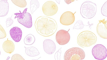 Fruit Seamless Pattern.