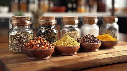 A spices in the kitchen. Generative AI.